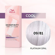 Wella Shinefinity Zero Lift Glaze Demi-Permanent 2oz & Point-Tail Plastic Comb (Bundle)