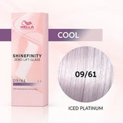 Wella Shinefinity Zero Lift Glaze Demi-Permanent 2oz & Point-Tail Plastic Comb (Bundle)