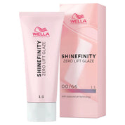 Wella Professionals Shinefinity Zero Lift Glaze tube and packaging on a white background