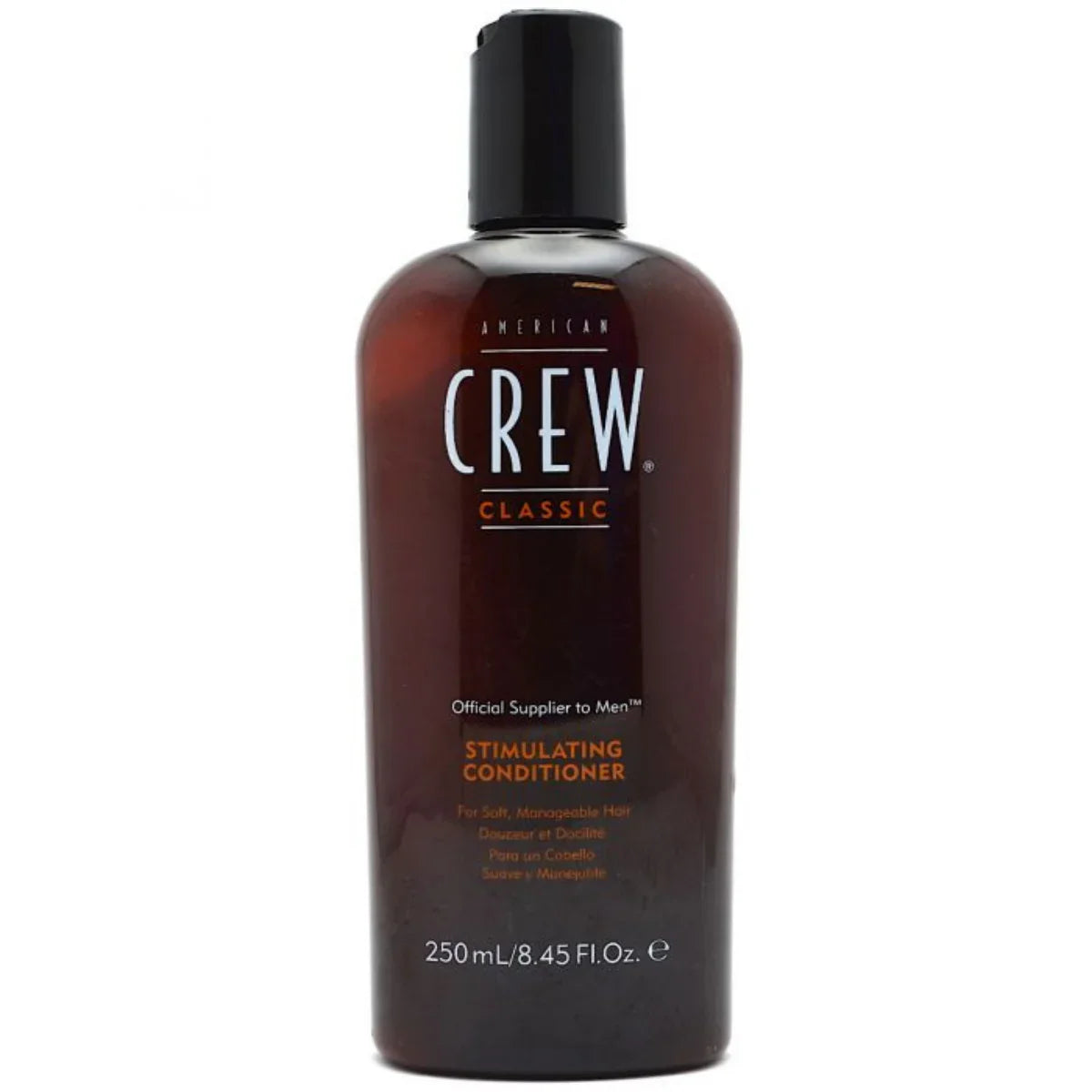 American Crew stimulating conditioner bottle on a white background