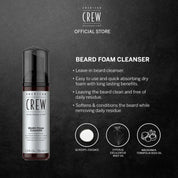 American Crew Beard Foam Cleanser – Beard Wash for Men