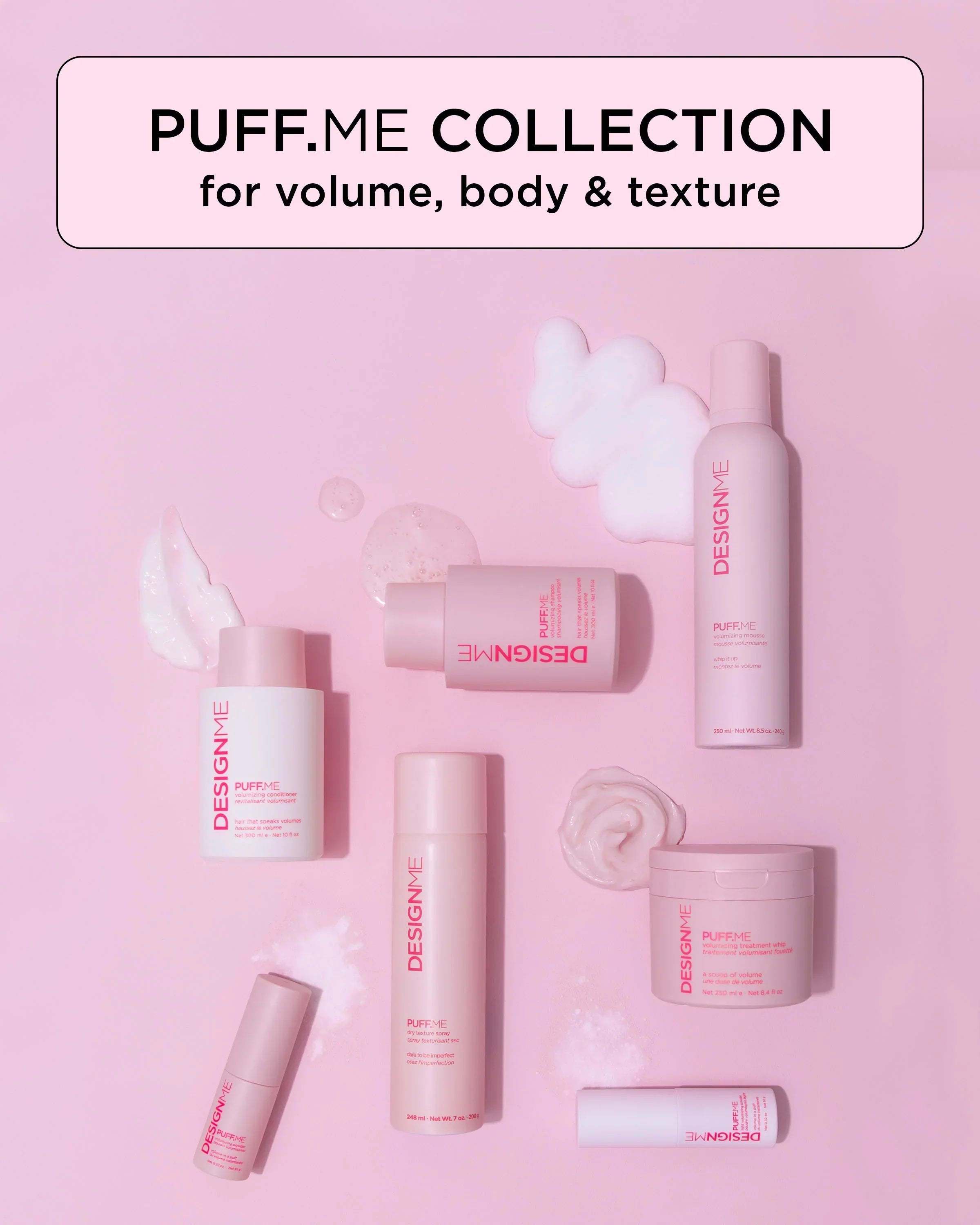 DESIGNME PUFF.ME Volumizing Shampoo and Conditioner