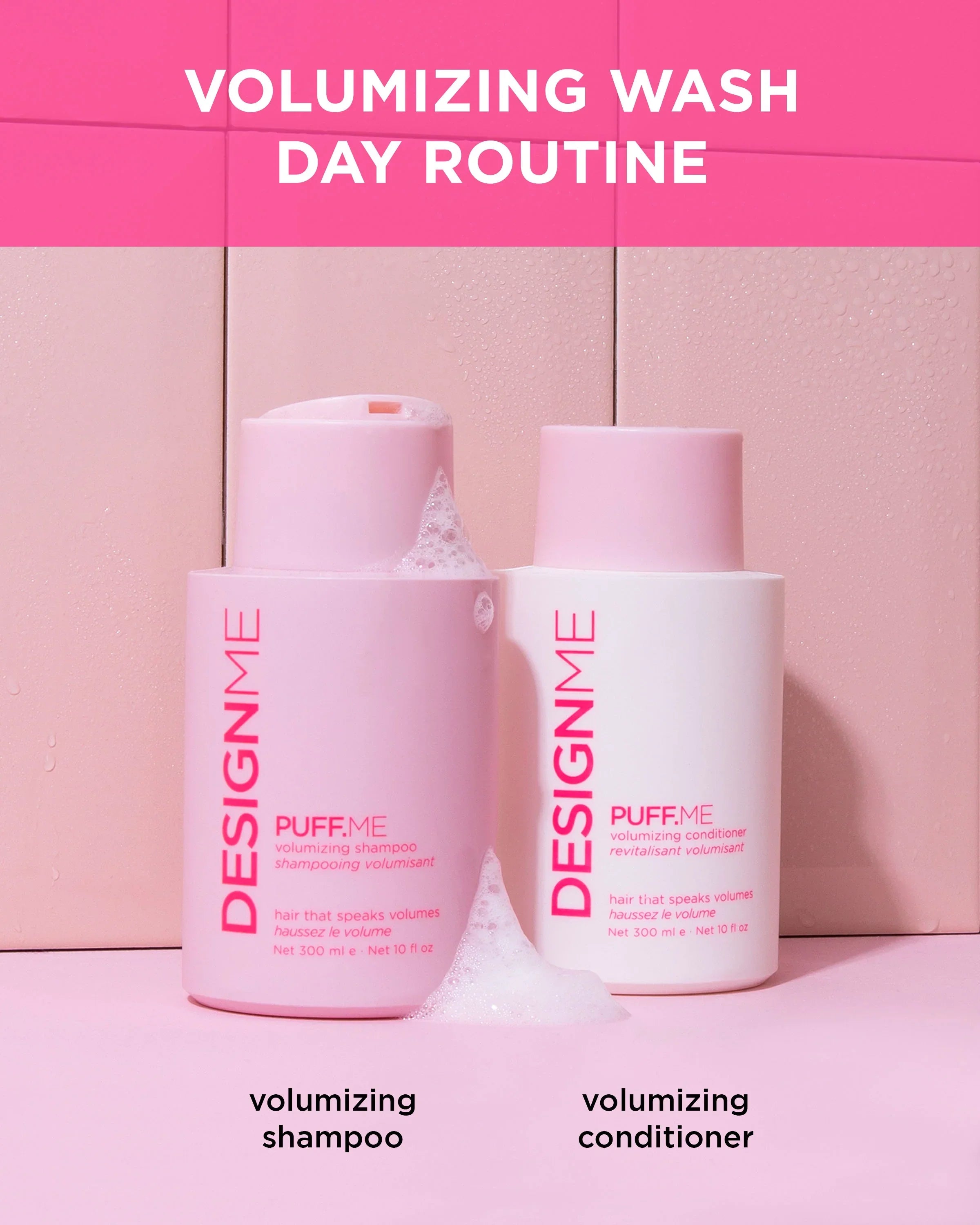 DESIGNME PUFF.ME Volumizing Shampoo and Conditioner