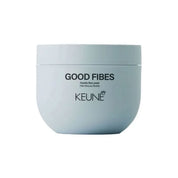Keune Good Fibes hair product jar on a white background