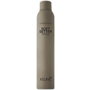 Keune Soft Setter spray bottle on a white background