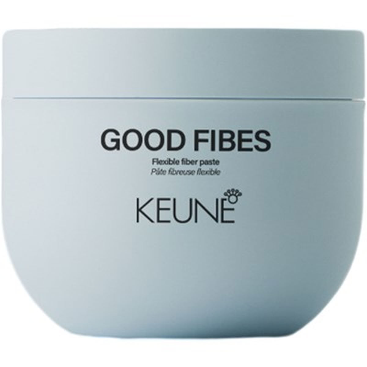 Keune Good Fibes hair product container on a white background
