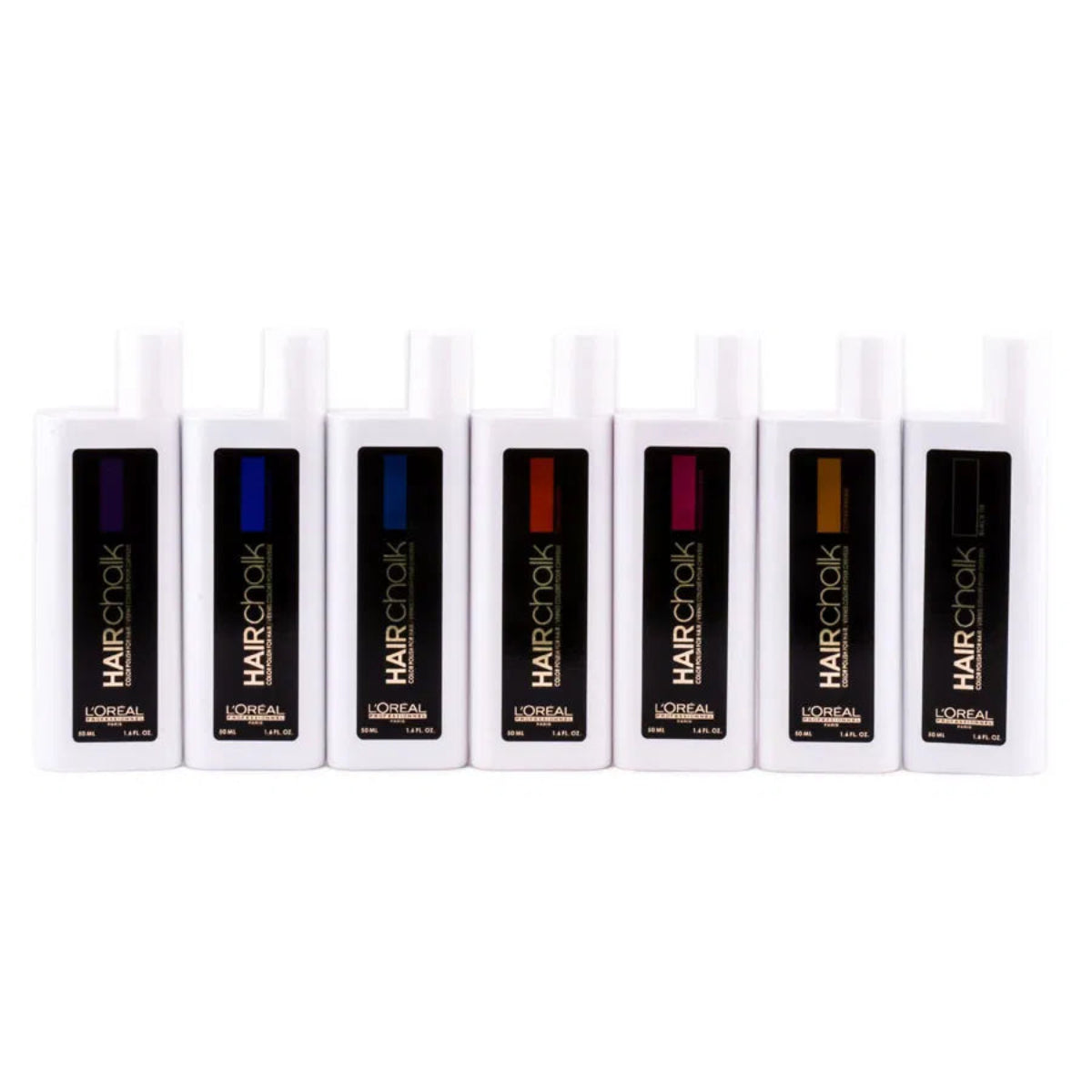 Set of L'Oreal Hair Chalk boxes on a white background