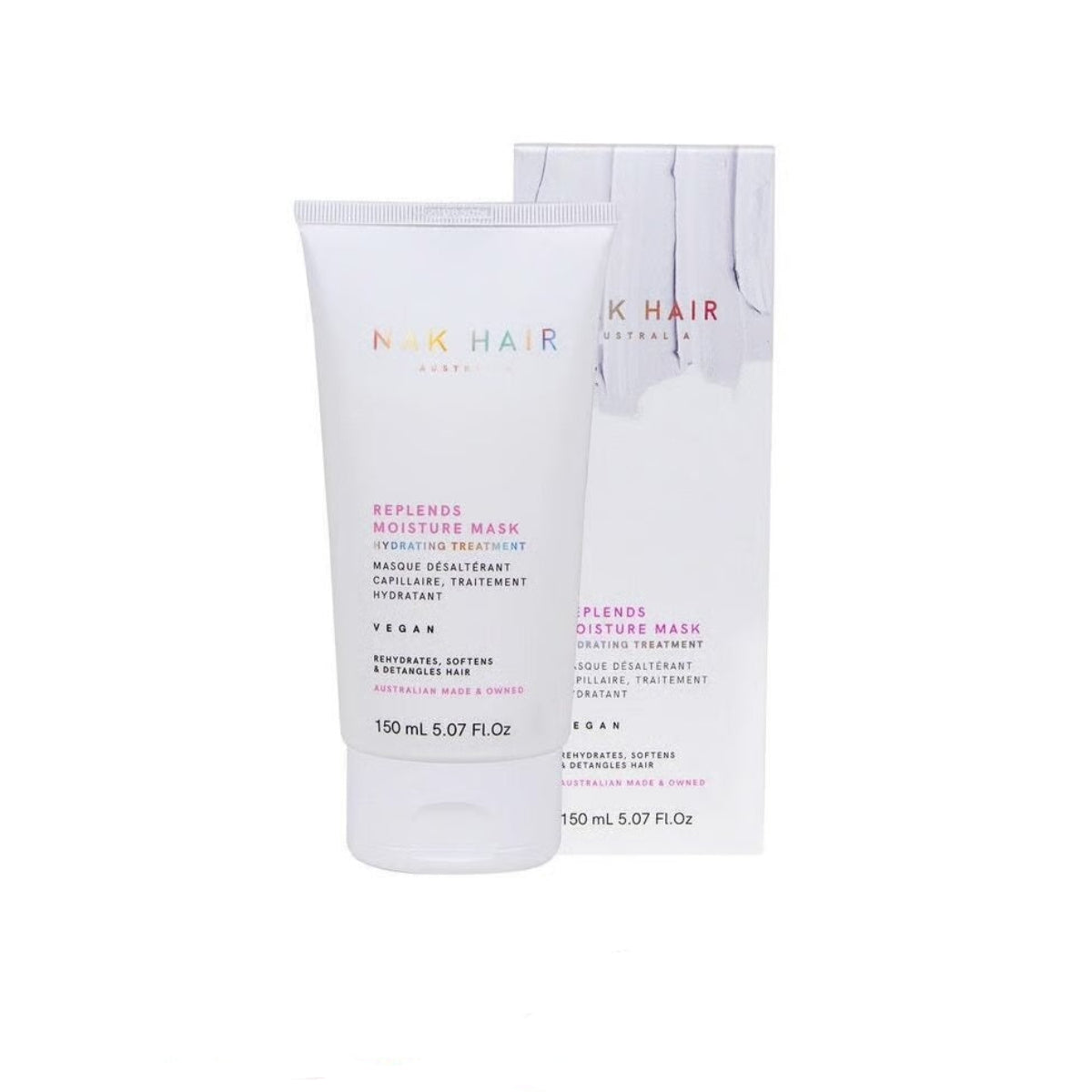 Nak Hair Replenish Moisture Mask packaging on a white background