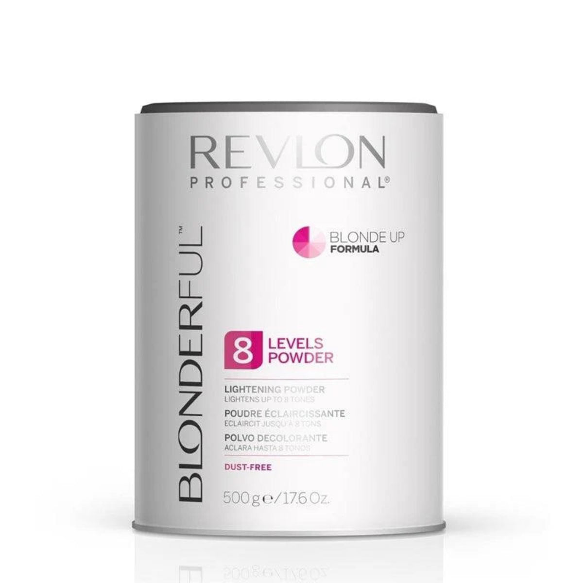 Revlon Professional Blondiferful powder container on a white background