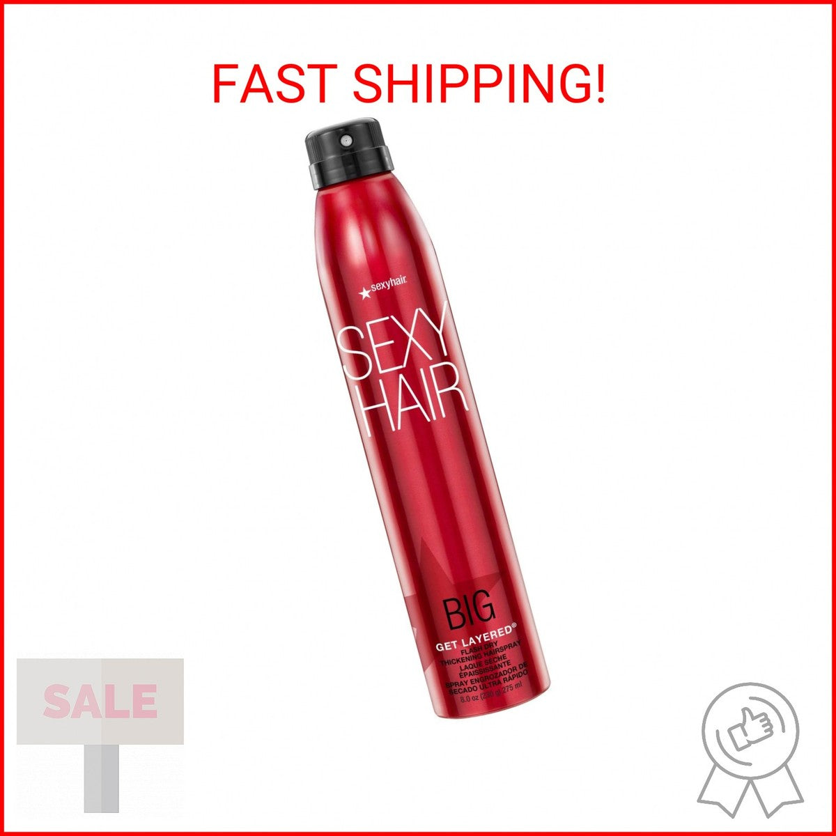 Sexy Hair Flash Dry Thickening Hair Spray for Volume & Fuller Layers