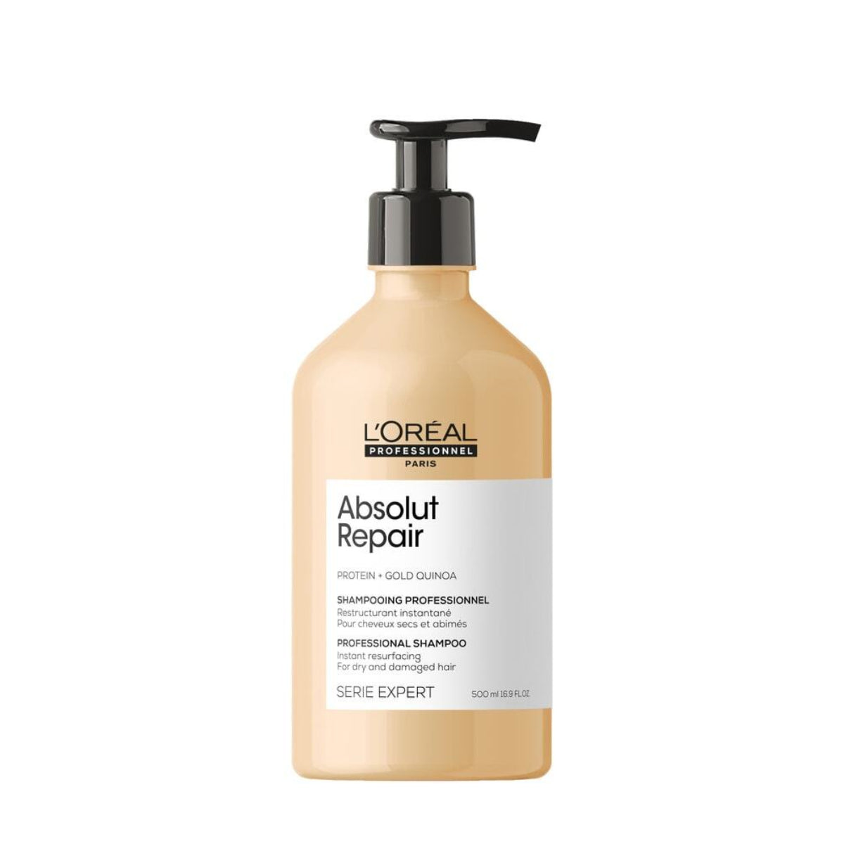 L'Oreal Professional Absolut Repair shampoo bottle on a white background