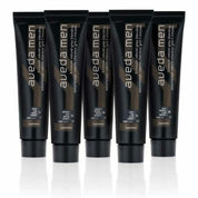 Five Aveda men's hair care products on a white background