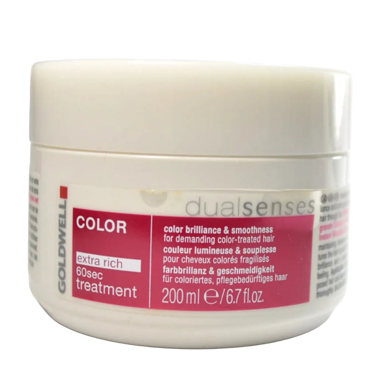 Goldwell dualsenses hair treatment jar on a white background