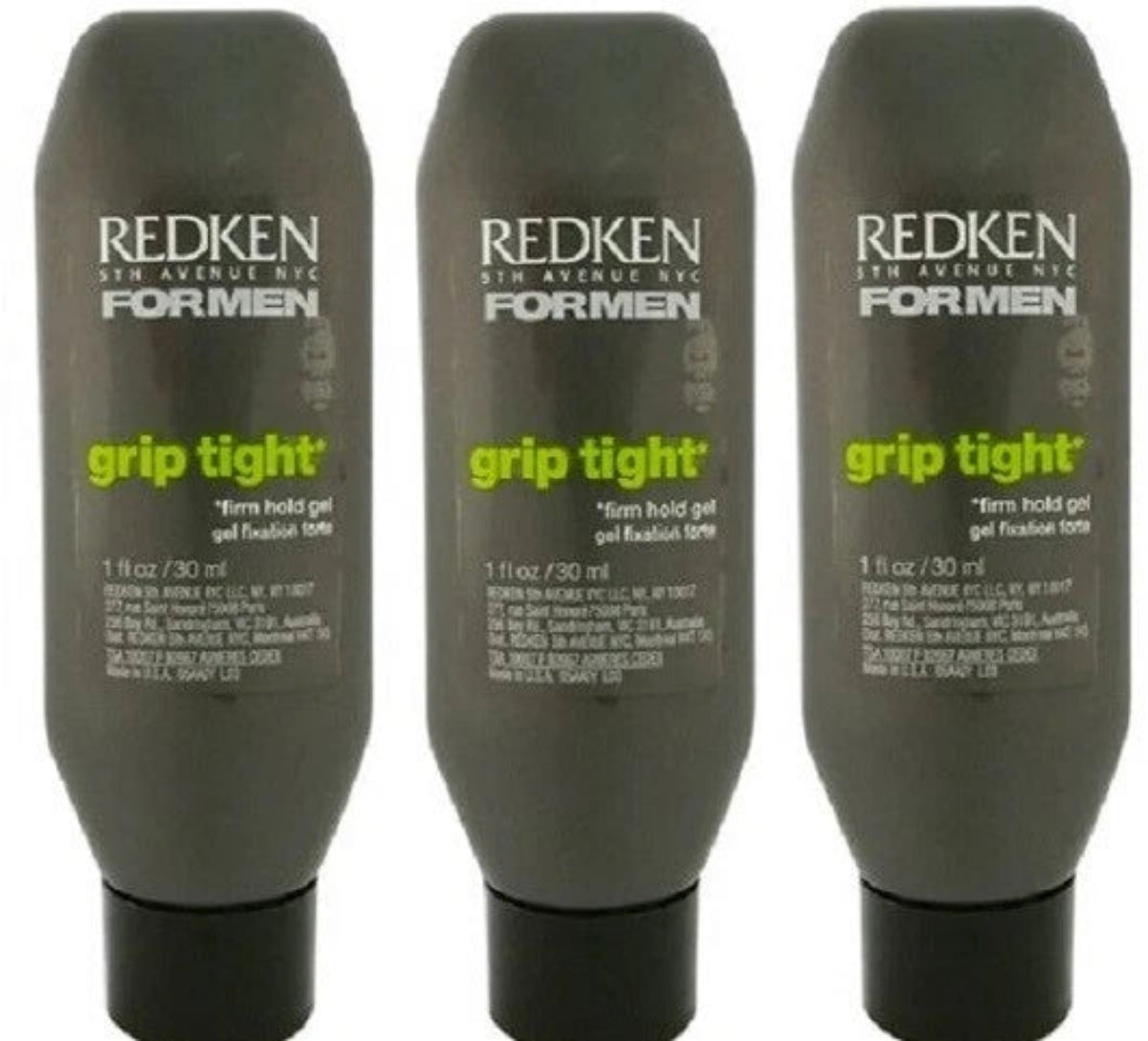 Redken For Men Grip Tight Firm Hold Gel 1oz PACK OF 3