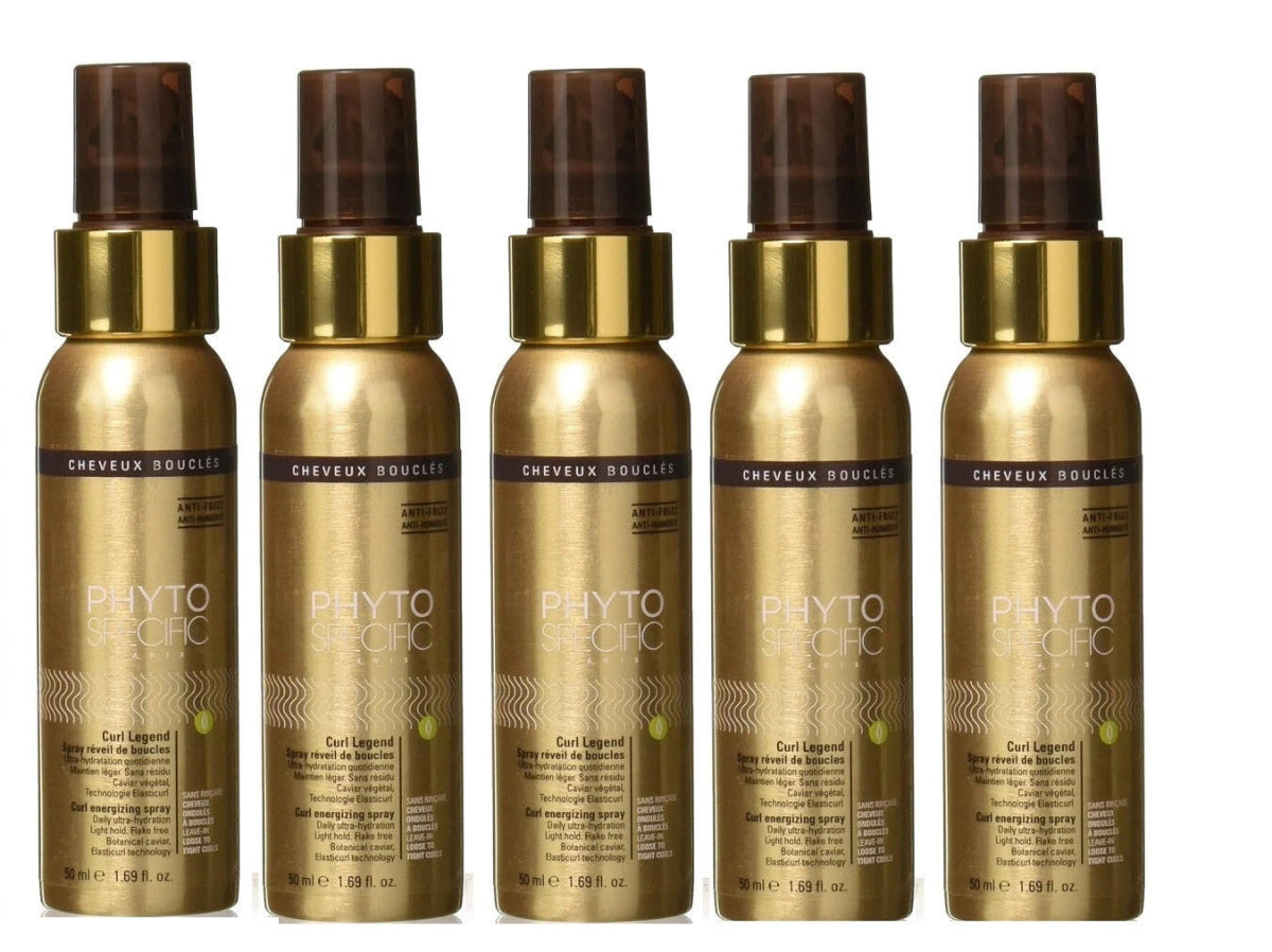 Phyto Curl Legend Curl Energizing Spray 1.68 oz (5 Pack) – Light Hold Curl Refresher