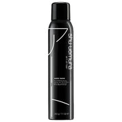 Shu Uemura hair spray bottle on a white background