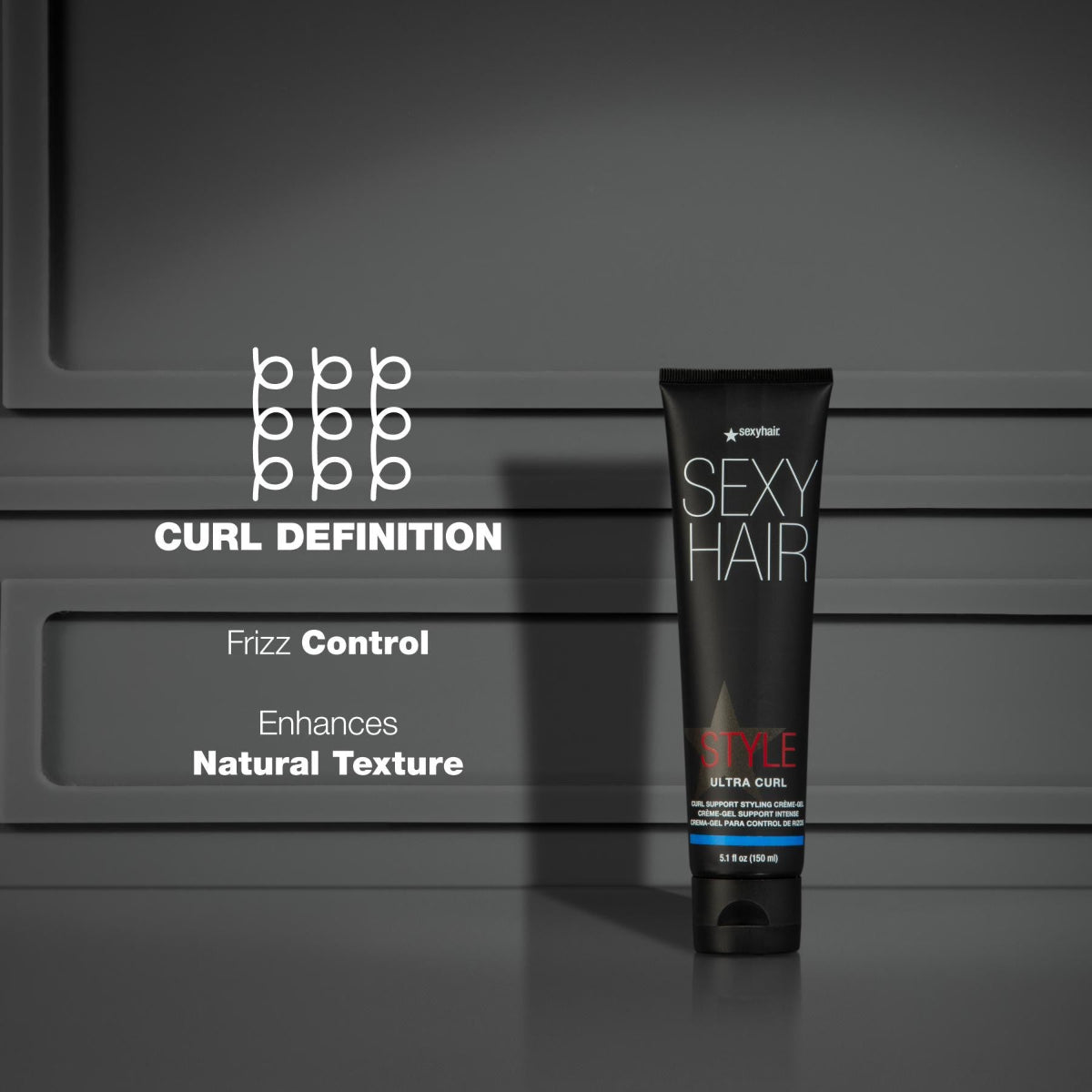 SexyHair Ultra Curl Support Styling Cream for Defined Curls