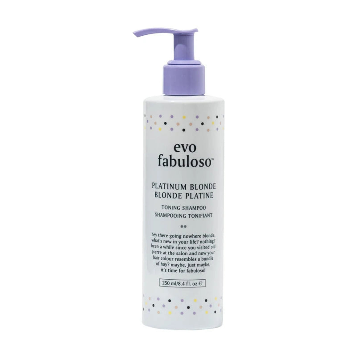 Evo Fabuloso Platinum Blonde Shampoo 8.4oz and Colour Boosting Treatment 7.5oz